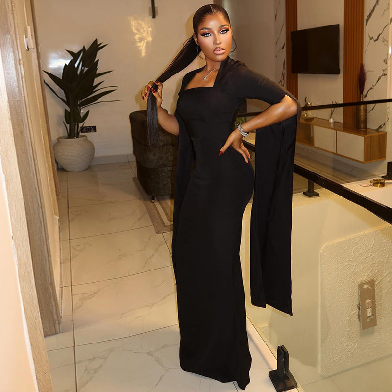 Women's Maxi Long Sleeve Dress
