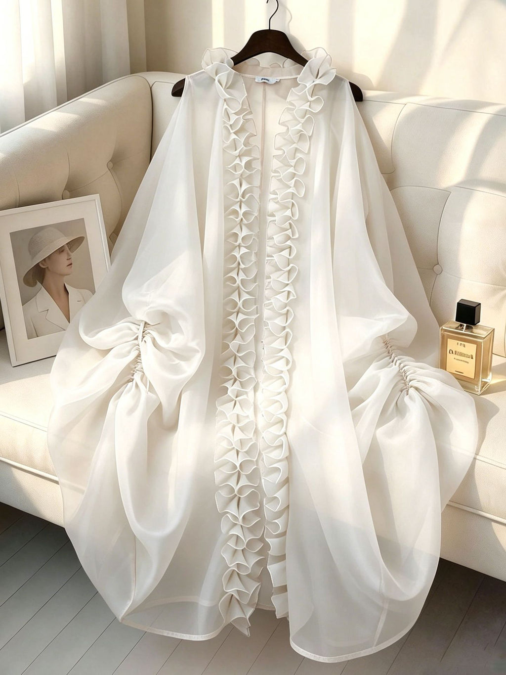 White Outerwear Shirt