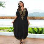 Cotton Embroidered Cover Up Swimwear