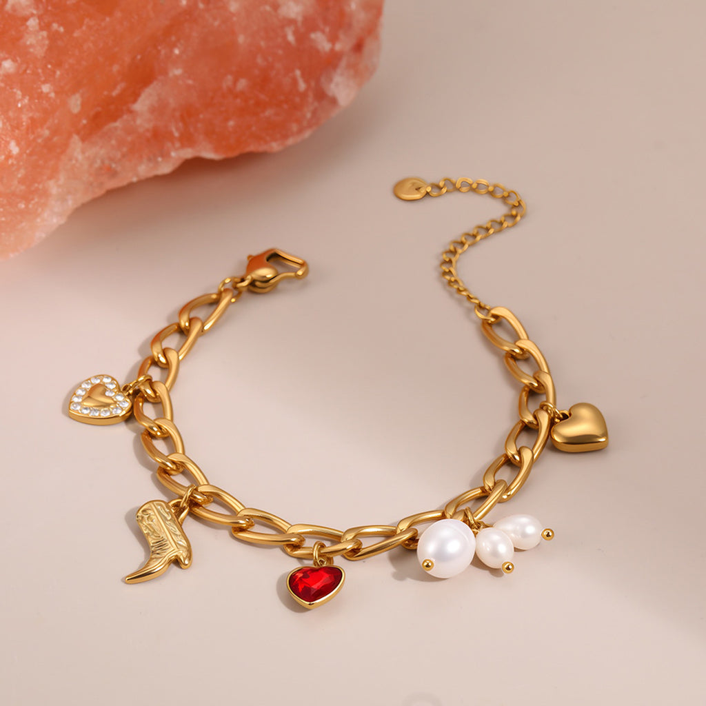 Zircon Embellished Bracelet