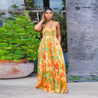 Floral Smocked Strapless Wide-Leg Jumpsuit