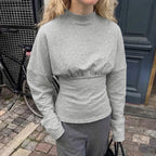 Women's Slim Fit Round Neck Knit Sweater