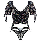 Deep Plunge Bra Set Lingerie