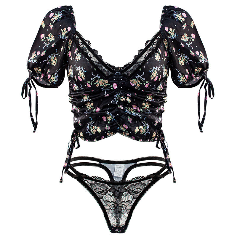 Deep Plunge Bra Set Lingerie
