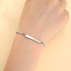 Full Diamond Titanium Steel Bracelet