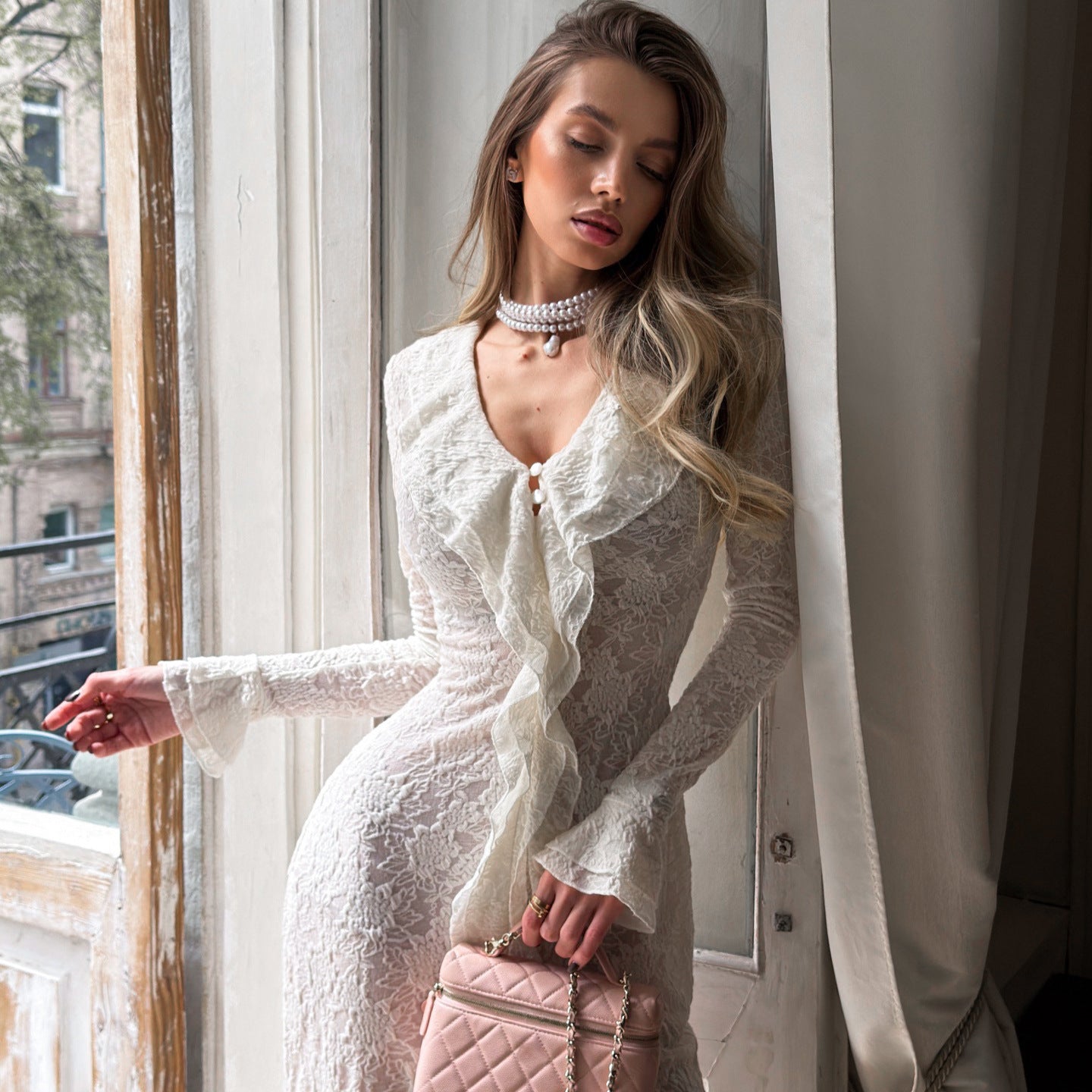 Women's Lace Maxi Dress