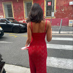 Summer Street High Class Elegant Hanging Slim Strap Dress