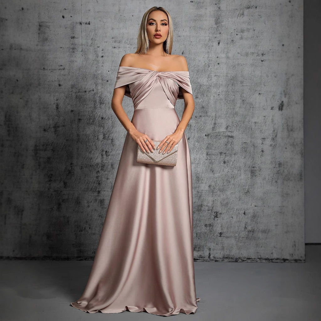 Women's Off-Shoulder Cocktail Evening Dress