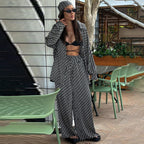 High Grade Long Sleeved Loose Shirt Trousers