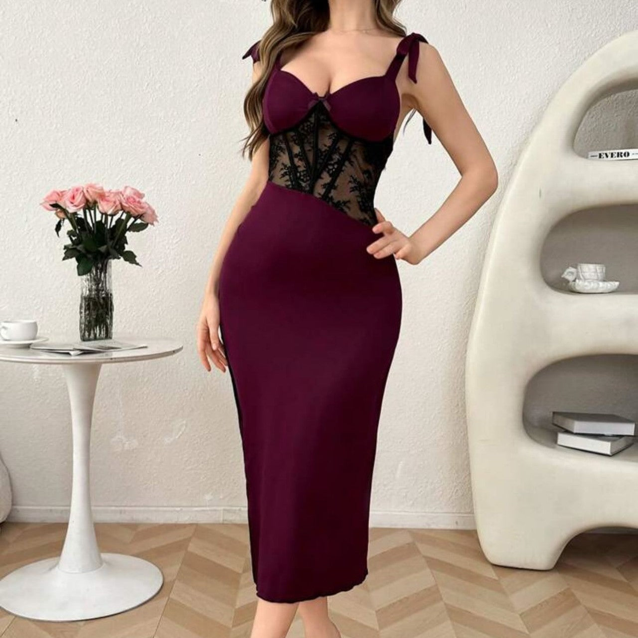 Lace See Corset Lingerie