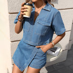 Dark blue top