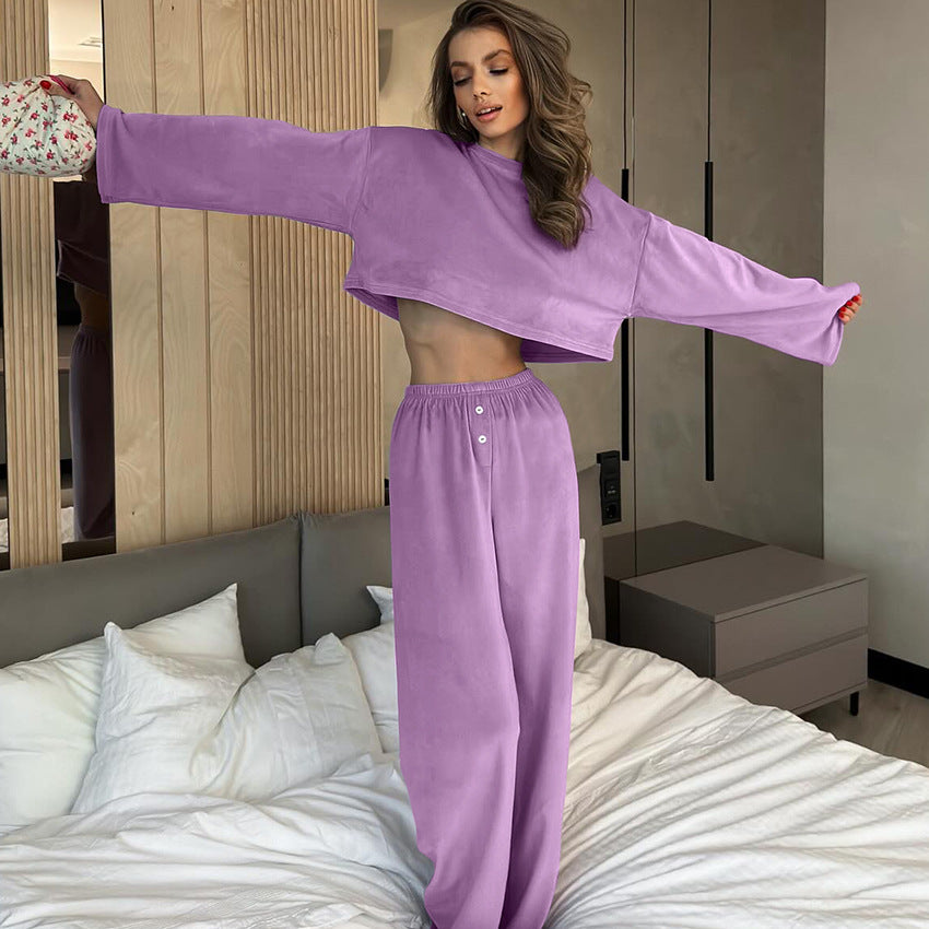 Autumn Velvet Pajamas Lingerie