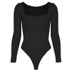 Women's Square Neck Long Sleeve Bodysuit