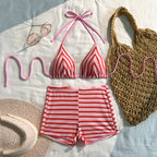Red Striped Bikini