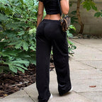 Simple Comfortable Casual Pants Korean Velvet Loose Draping Effect