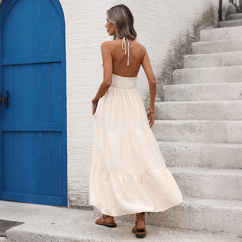 Women's Lace Backless Dress
