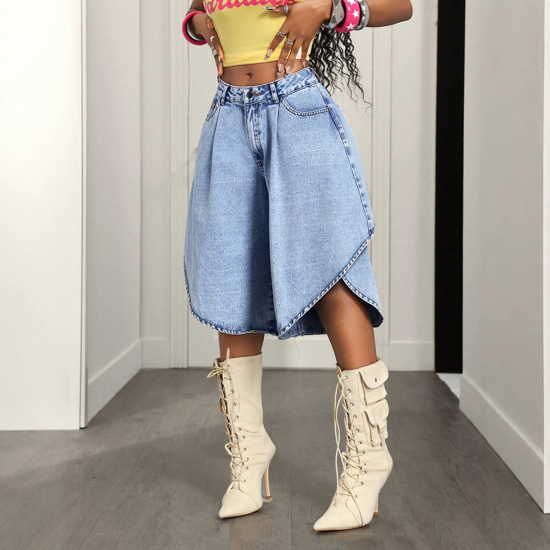 Women's Baggy Denim Shorts