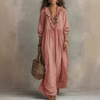 Women's Striped Ruffled Dress