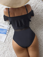 Off Shoulder One-piece Swimwear