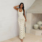 Women's Backless Halter Dress