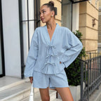 Autumn Blue Pajamas Lingerie