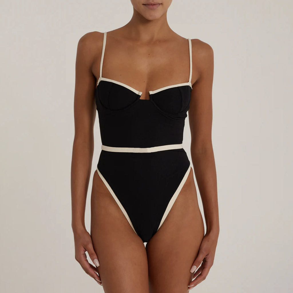 Stitching One-piece Swimwear