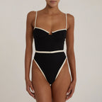 Stitching One-piece Swimwear