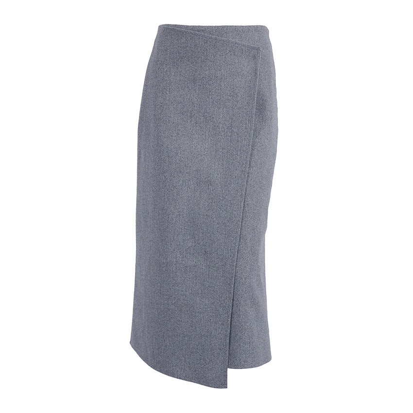 Women's Asymmetric High-Waist Midi Skirt