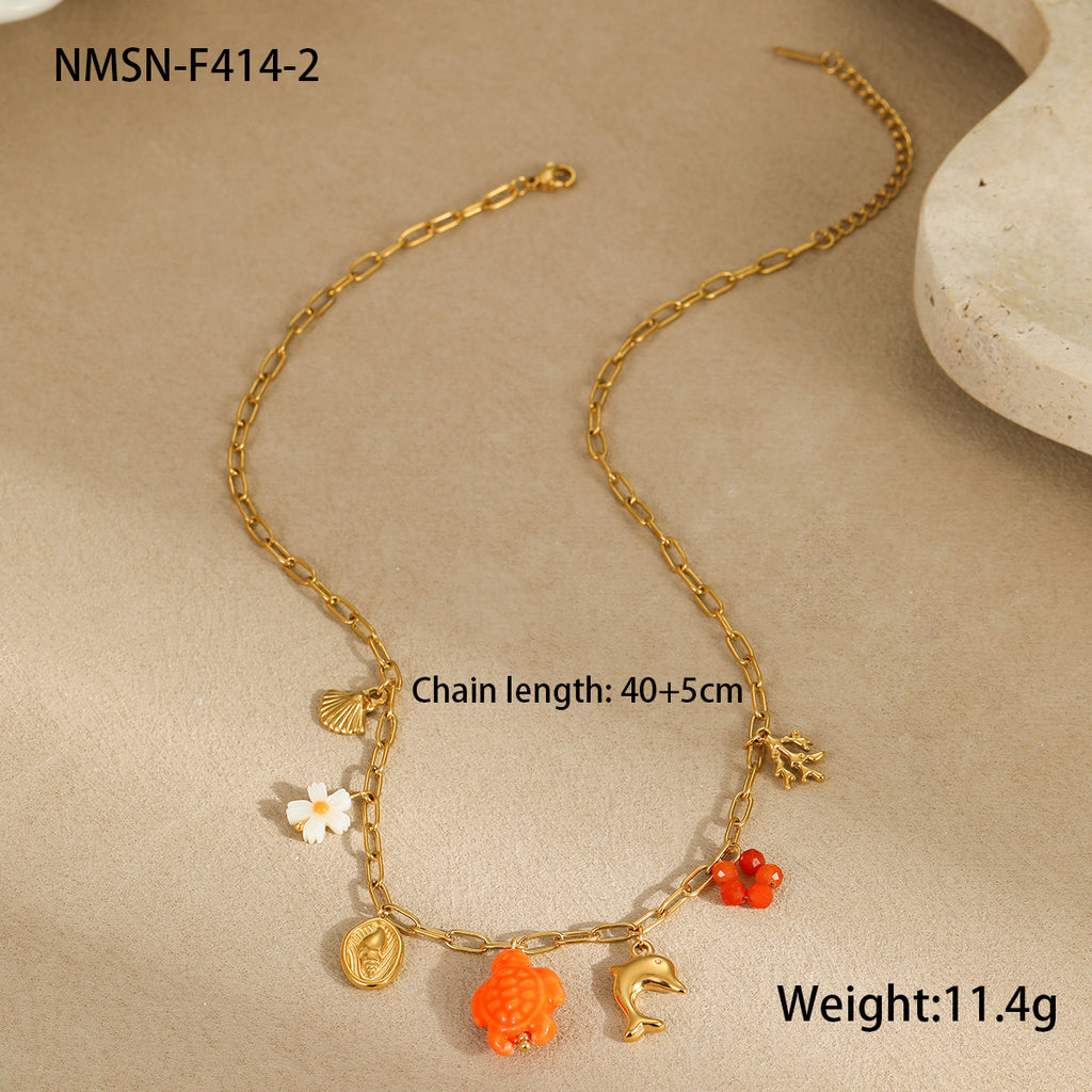 Red Turtle Necklace