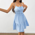Women's Ruched A-Line Midi Dress