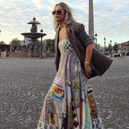 Women’s Printed Spaghetti-Strap Maxi Dress