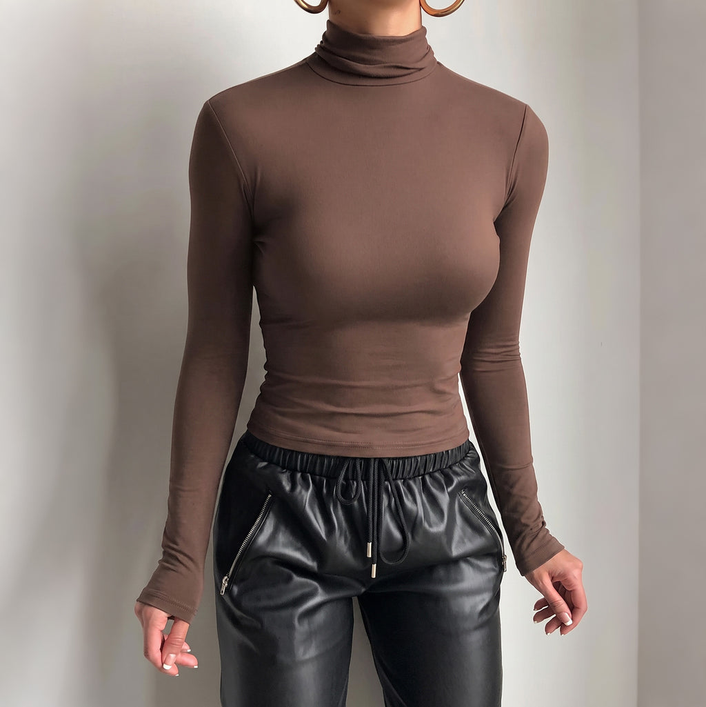 Women's Maillard High-Neck Short Top