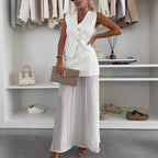 Women's Knitted Vest & Skirt Set