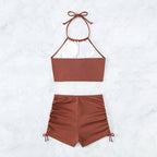 Solid Color Bikini Swimwear