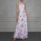 Women's Lace Halter Dress