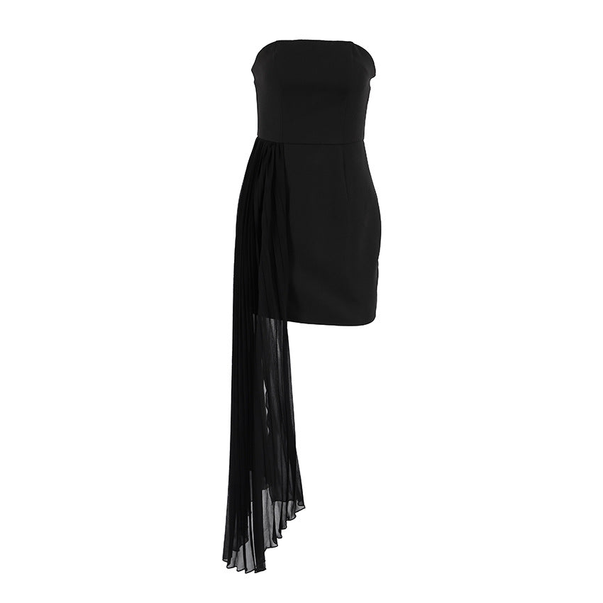 Strapless Ribbon Bodycon Mini Dress