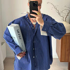 French Striped Suit Set