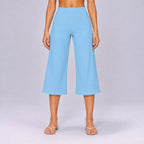 Outdoor Summer Brushed Yoga Middle Pants Abdominal-Shaping High Waist