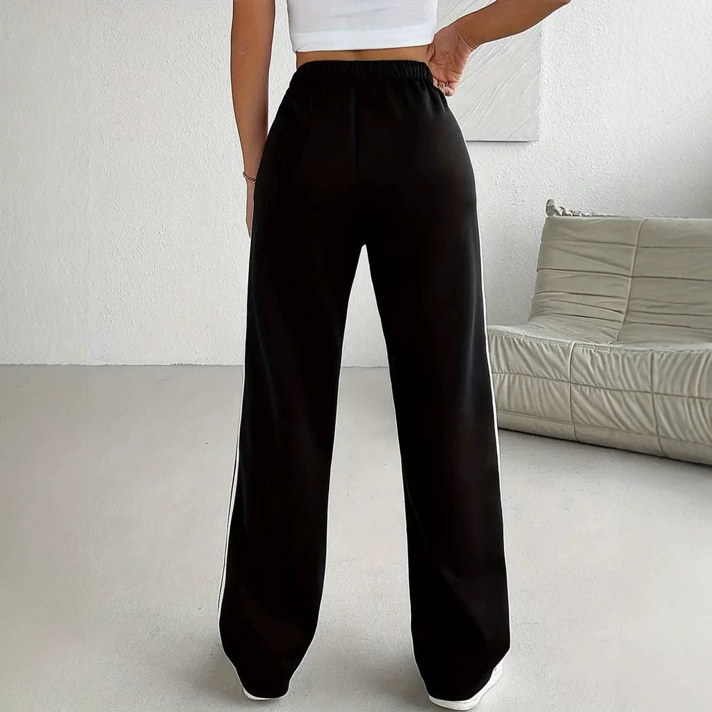 Women's All Matching Slimming Sense Of Design Loose Light Luxury Straight Casual Pants Outdoor Track Pants