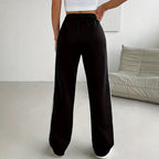 Women's All Matching Slimming Sense Of Design Loose Light Luxury Straight Casual Pants Outdoor Track Pants