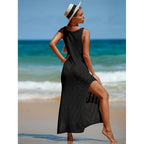 Women's Backless Knitted Maxi Cover-Up