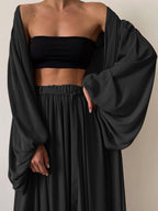 Women's Spring Summer Plus Size Coordinated Three-Piece Set