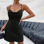 Women’s Lace-Up Backless A-Line Dress