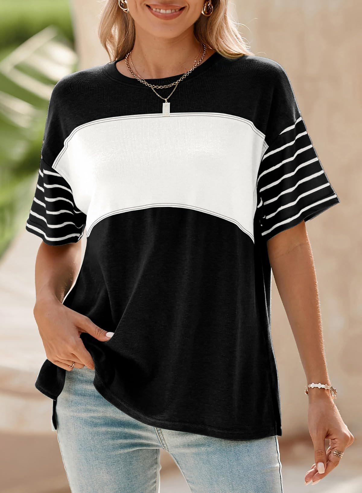 Black and white