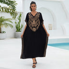 Rayon Embroidered Bikini Swimwear