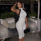 Women Printed Wear Turtleneck Slim Summer Jumpsuit Backless Low Waist Lace up Jumpsuit