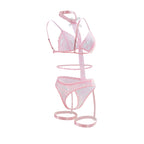 Sexy Lingerie Lady Sexy See through Three Point Uniform Separated Clothes Set