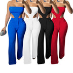 Women's Solid Color Casual Coordinated Two-Piece Set