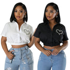 Women's Shirt Spring Short Summer Casual Design Short Sleeve Women Clothing