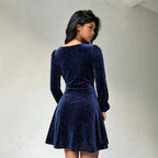 Women's Sequin Velvet Dress